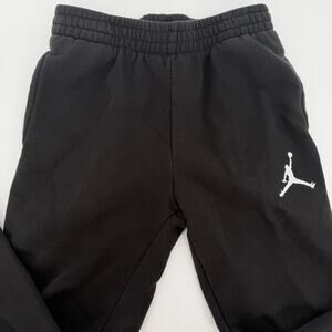 Jordan Joggers Kids Size Medium Black Fleece Sweatpants Jumpman 10-12 Years
